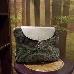 Grey backpack Χειροποίητη πλεκτή τσάντα grey backpack