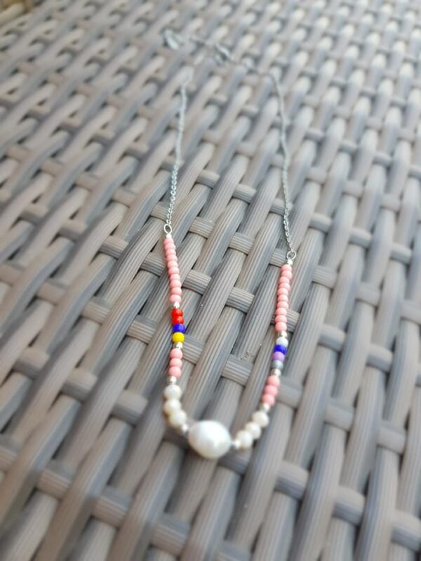 handmade pink pearl