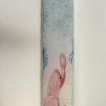 flamingo χειροποιήτη πασχαλινή λαμπάδα για ενήλικες