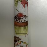 cup cake χειροποιήτη πασχαλινή λαμπάδα για ενήλικες